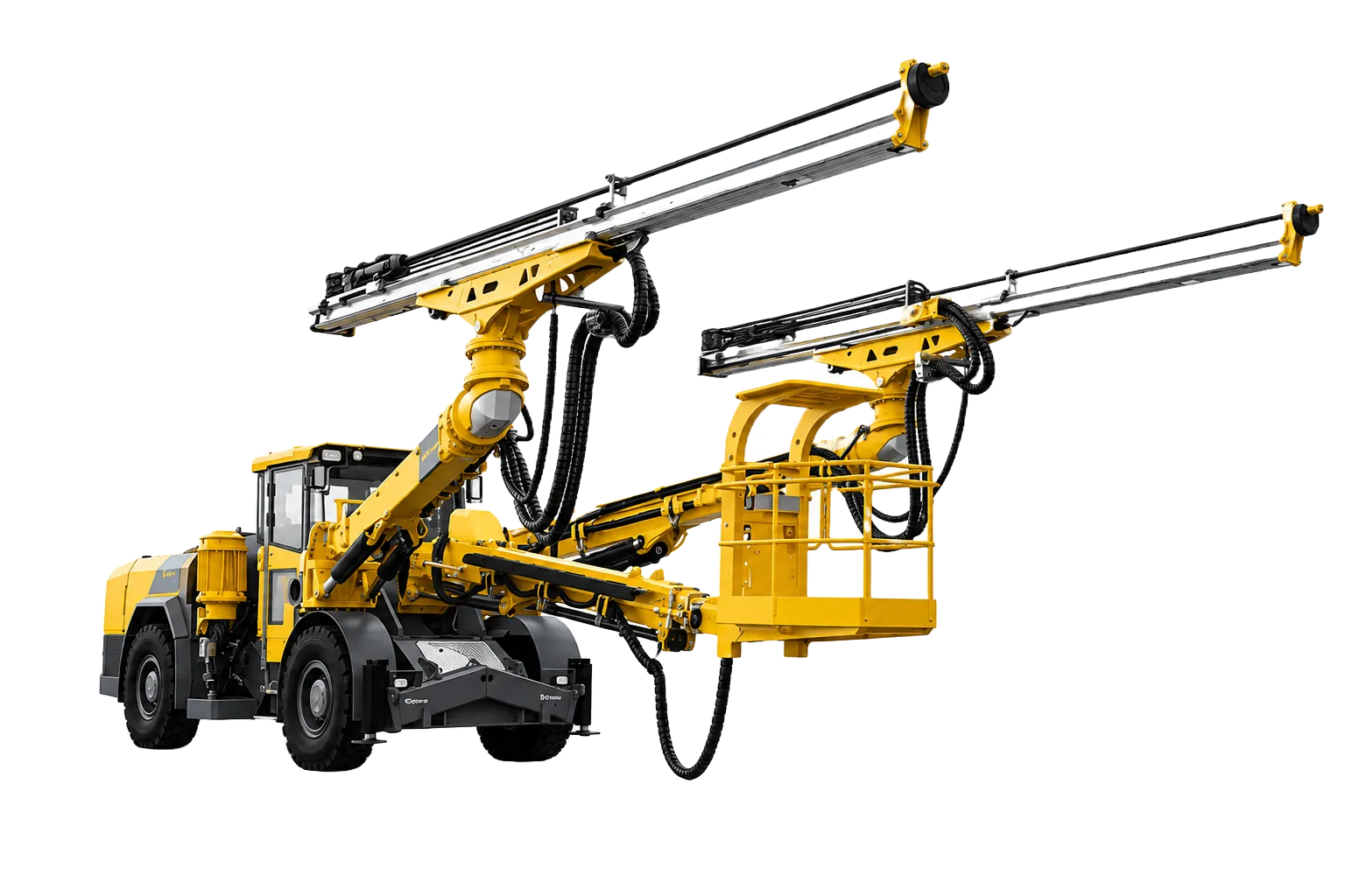 Underground drilling jumbo running Autopit aftermarket spares